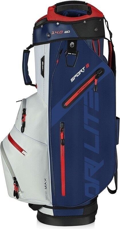 Big Max Dri Lite Sport 3 cart bag, modro/bílo/červený