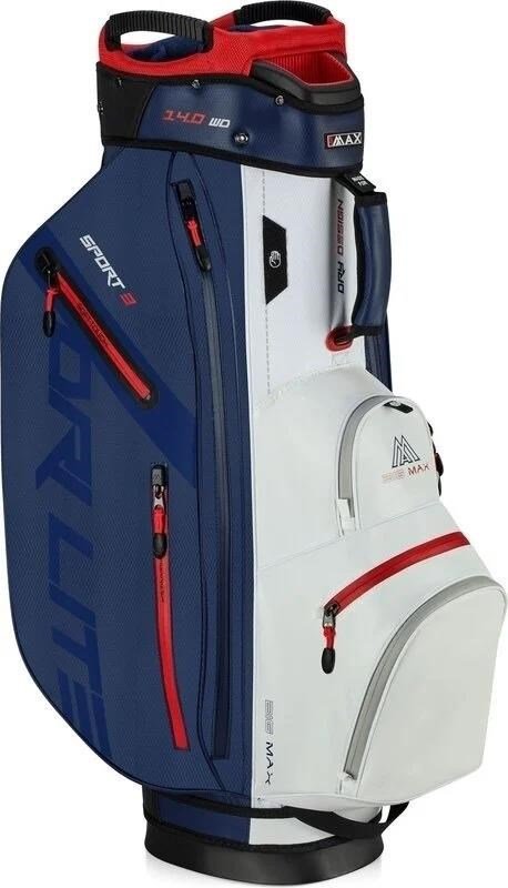 Big Max Dri Lite Sport 3 cart bag, modro/bílo/červený