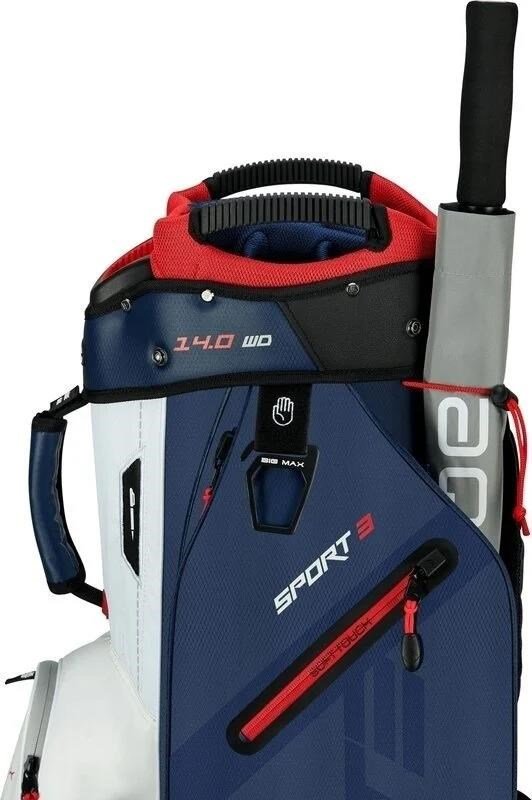 Big Max Dri Lite Sport 3 cart bag, modro/bílo/červený
