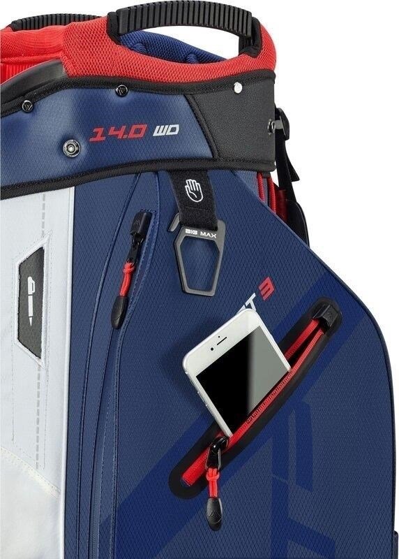 Big Max Dri Lite Sport 3 cart bag, modro/bílo/červený