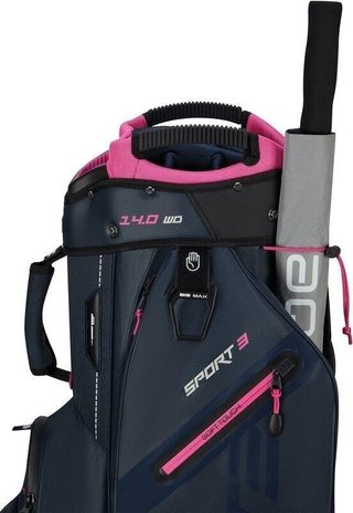 Big Max Dri Lite Sport 3 cart bag, steel blue/fuchsia