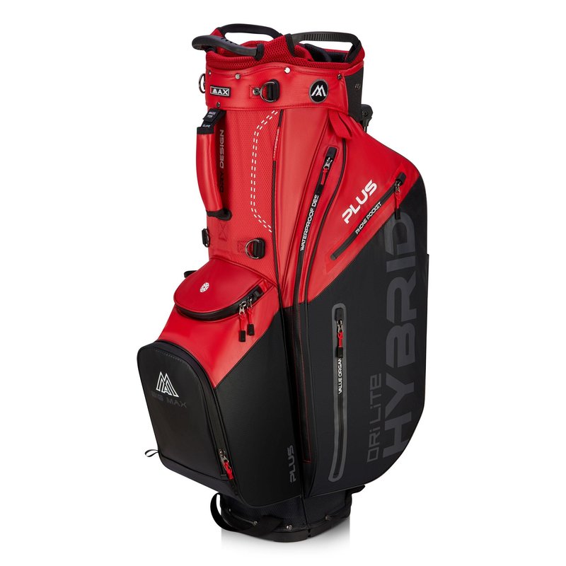 Big Max Dri Lite Hybrid Plus stand bag, červeno/černý