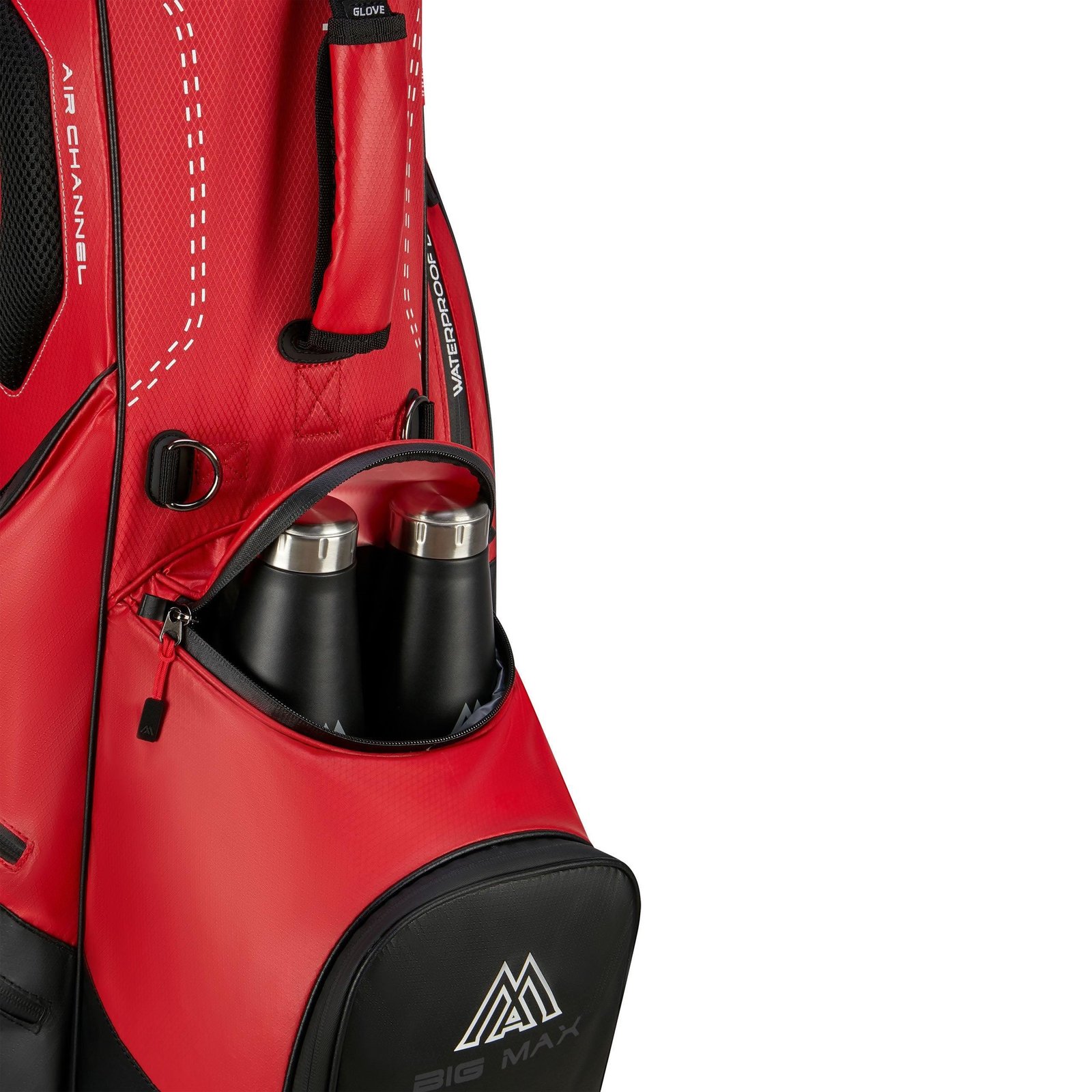 Big Max Dri Lite Hybrid Plus stand bag, červeno/černý