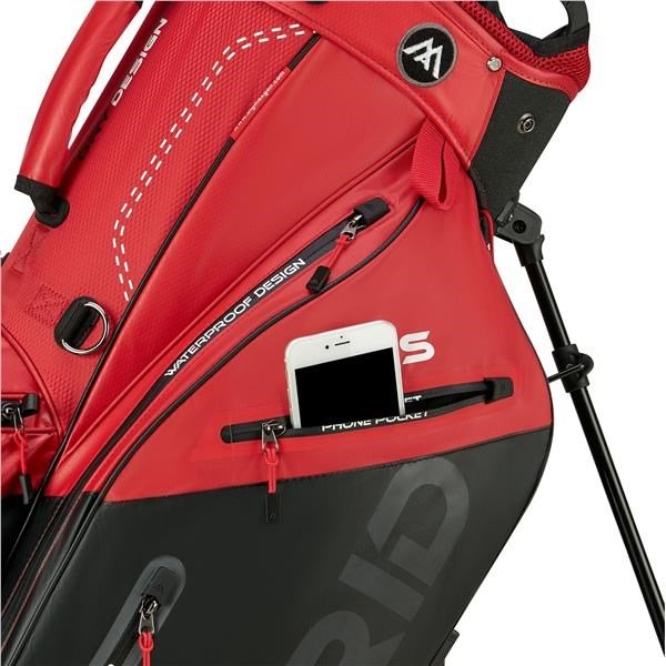 Big Max Dri Lite Hybrid Plus stand bag, červeno/černý