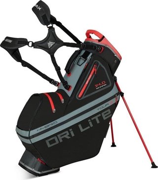Big Max Dri Lite Hybrid Tour 2 stand bag, černo/šedo/červený
