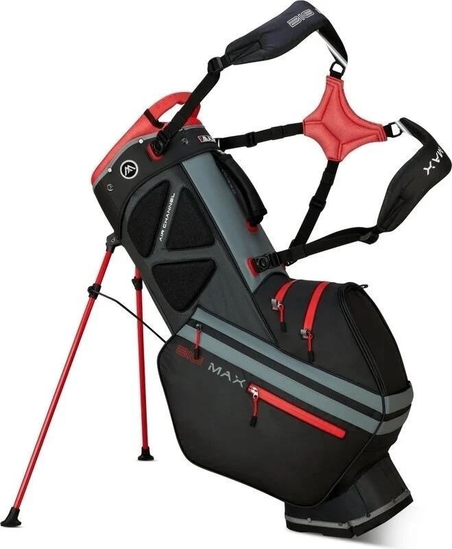 Big Max Dri Lite Hybrid Tour 2 stand bag, černo/šedo/červený