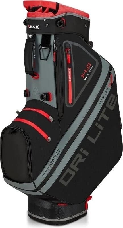 Big Max Dri Lite Hybrid Tour 2 stand bag, černo/šedo/červený