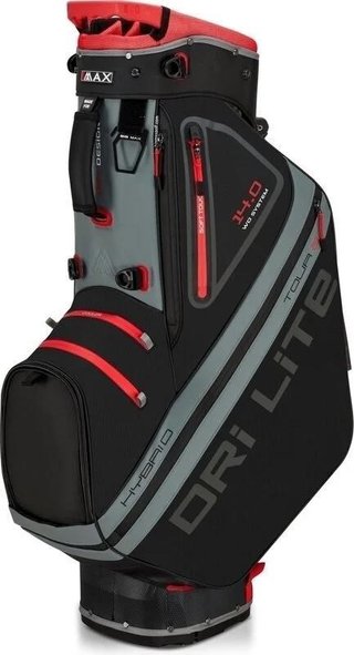 Big Max Dri Lite Hybrid Tour 2 stand bag, černo/šedo/červený