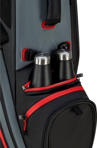 Big Max Dri Lite Hybrid Tour 2 stand bag, černo/šedo/červený
