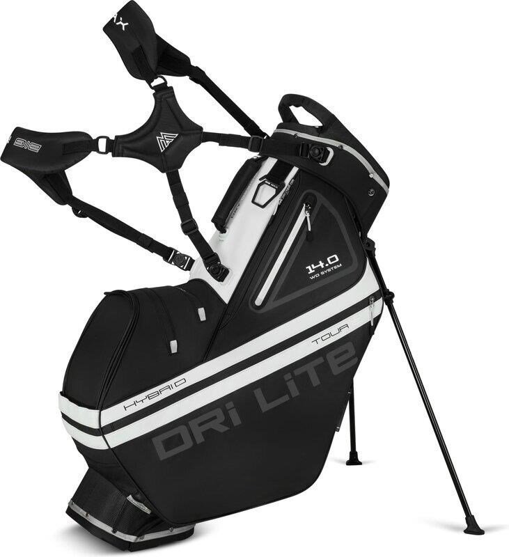 Big Max Dri Lite Hybrid Tour 2 stand bag, černo/bílý