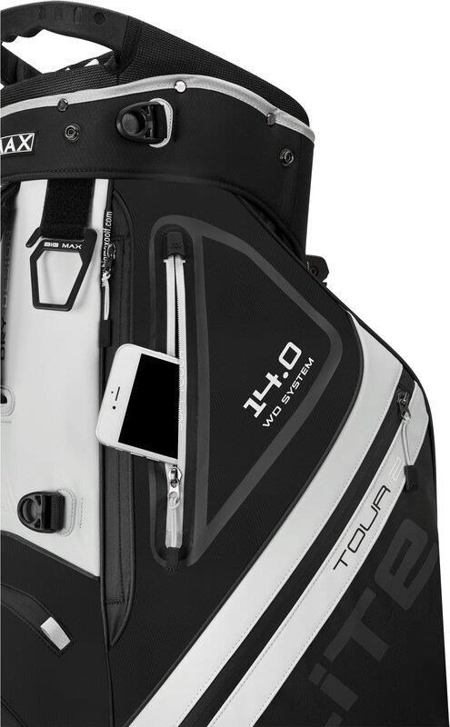 Big Max Dri Lite Hybrid Tour 2 stand bag, černo/bílý
