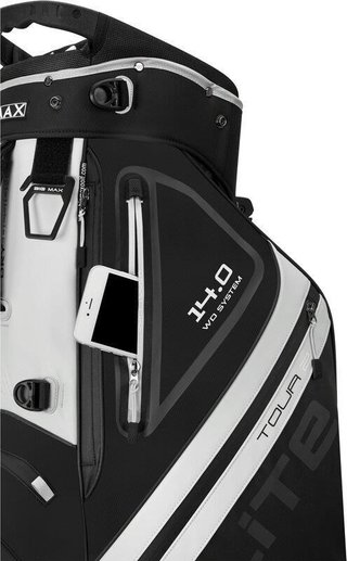 Big Max Dri Lite Hybrid Tour 2 stand bag, černo/bílý