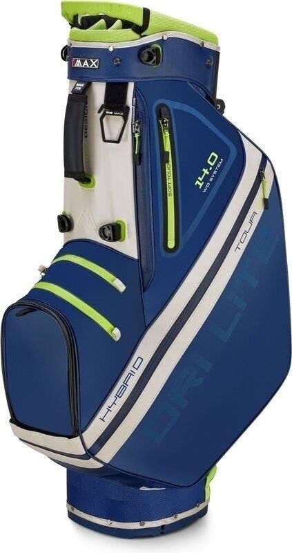 Big Max Dri Lite Hybrid Tour 2 stand bag, modro/limetkový
