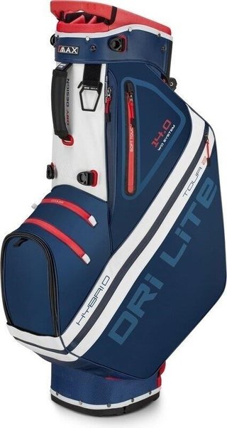 Big Max Dri Lite Hybrid Tour 2 stand bag, modro/červeno/bílý