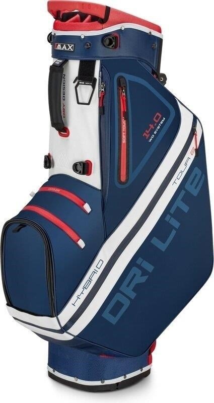 Big Max Dri Lite Hybrid Tour 2 stand bag, modro/červeno/bílý