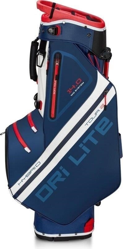 Big Max Dri Lite Hybrid Tour 2 stand bag, modro/červeno/bílý