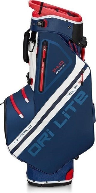 Big Max Dri Lite Hybrid Tour 2 stand bag, modro/červeno/bílý