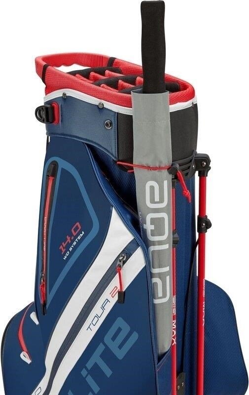 Big Max Dri Lite Hybrid Tour 2 stand bag, modro/červeno/bílý