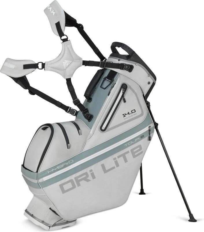Big Max Dri Lite Hybrid Tour 2 stand bag, šedý