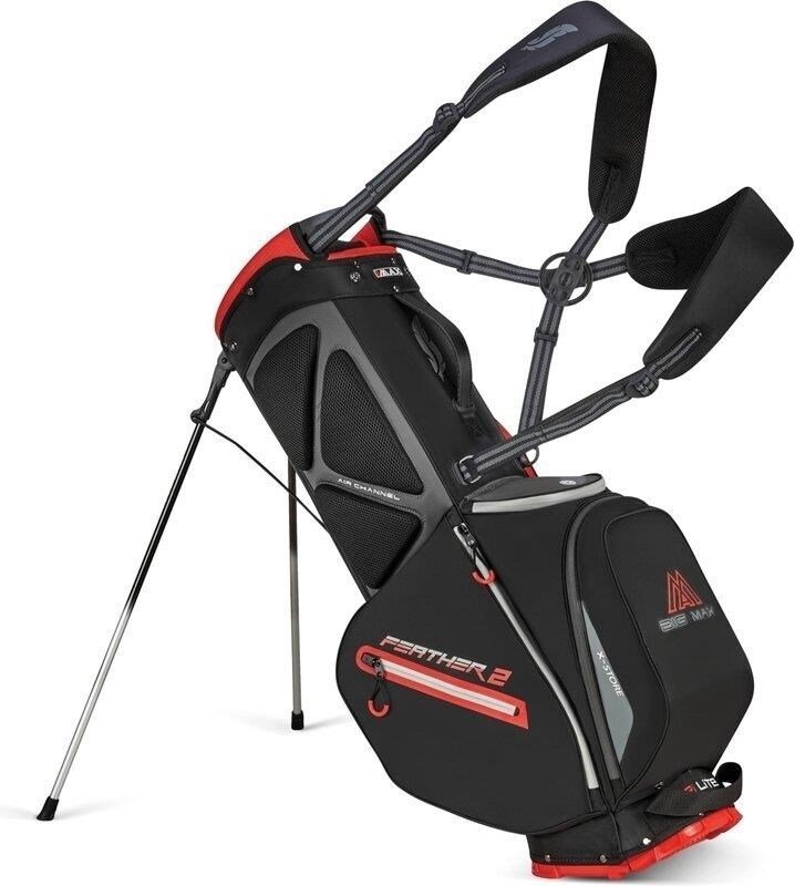 Big Max Dri Lite Feather 2 stand bag, černo/červený