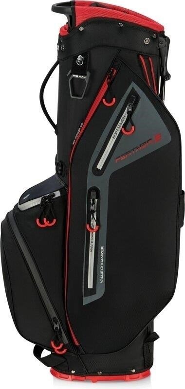 Big Max Dri Lite Feather 2 stand bag, černo/červený