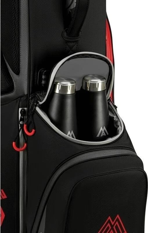 Big Max Dri Lite Feather 2 stand bag, černo/červený