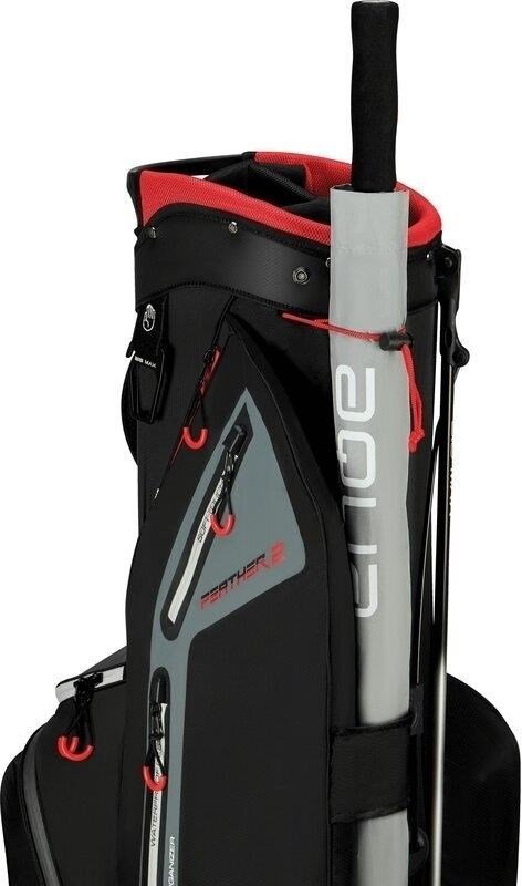 Big Max Dri Lite Feather 2 stand bag, černo/červený