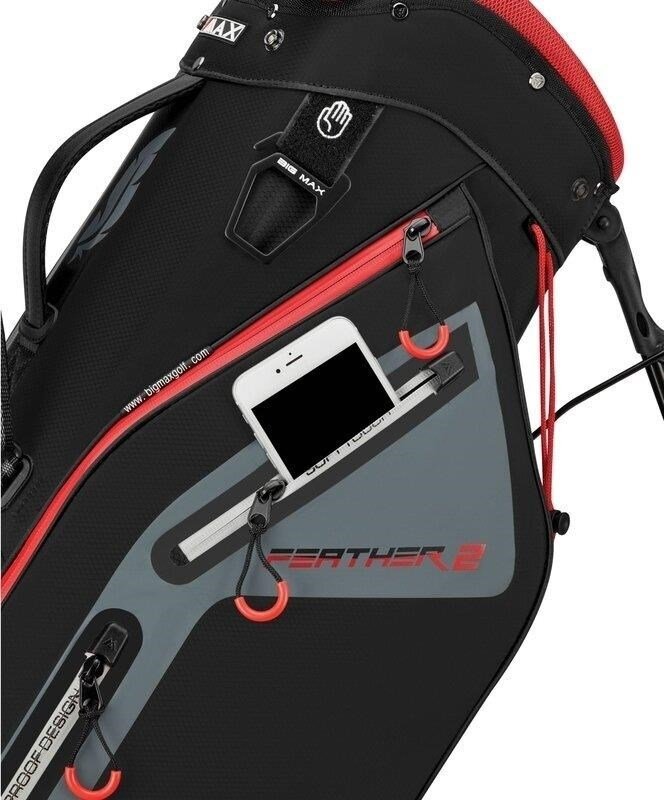 Big Max Dri Lite Feather 2 stand bag, černo/červený
