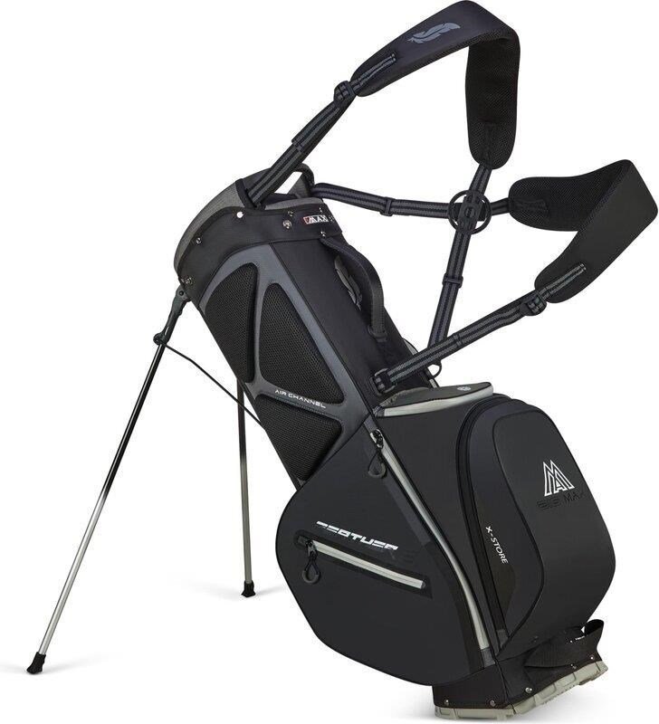Big Max Dri Lite Feather 2 stand bag, šedo/černý