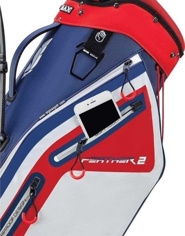 Big Max Dri Lite Feather 2 stand bag, modro/červeno/bílý