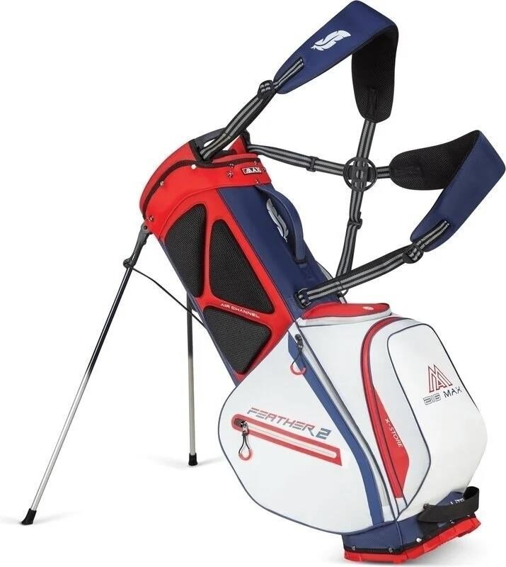 Big Max Dri Lite Feather 2 stand bag, modro/červeno/bílý