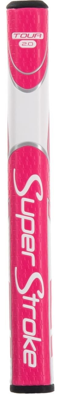 SuperStroke Zenergy Tour 2.0 putter grip, pink/white