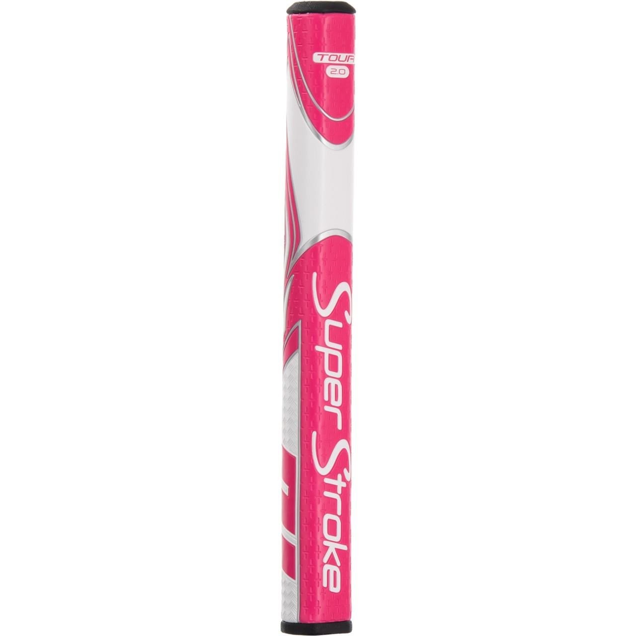 SuperStroke Zenergy Tour 2.0 putter grip, pink/white