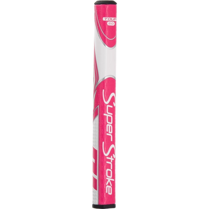 SuperStroke Zenergy Tour 2.0 putter grip, pink/white