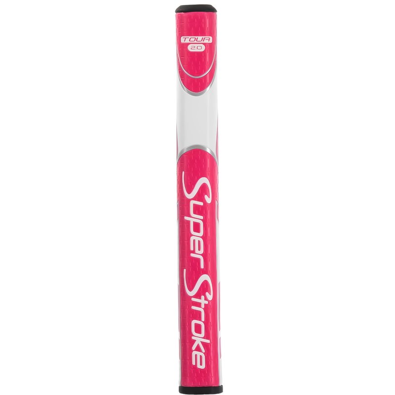 SuperStroke Zenergy Tour 2.0 putter grip, pink/white