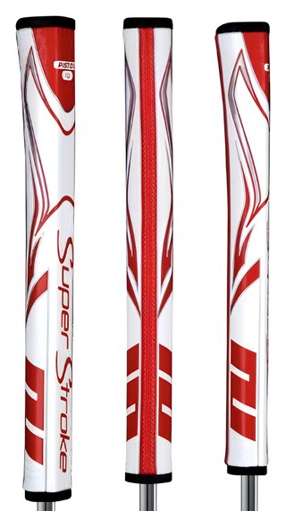 SuperStroke Zenergy Pistol GT 1.0 putter grip, bílo/červený