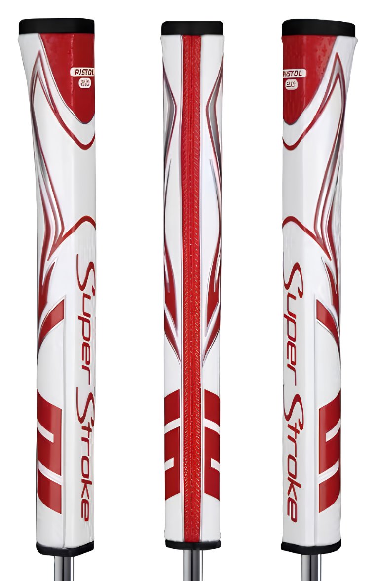 SuperStroke Zenergy Pistol GT 2.0 putter grip, bílo/červený