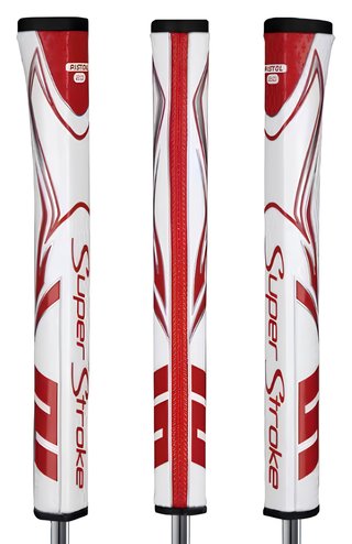SuperStroke Zenergy Pistol GT 2.0 putter grip, bílo/červený