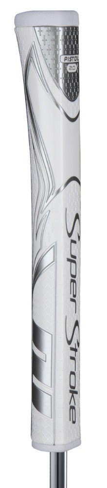 SuperStroke Zenergy Pistol GT 2.0 putter grip, bílo/stříbrný