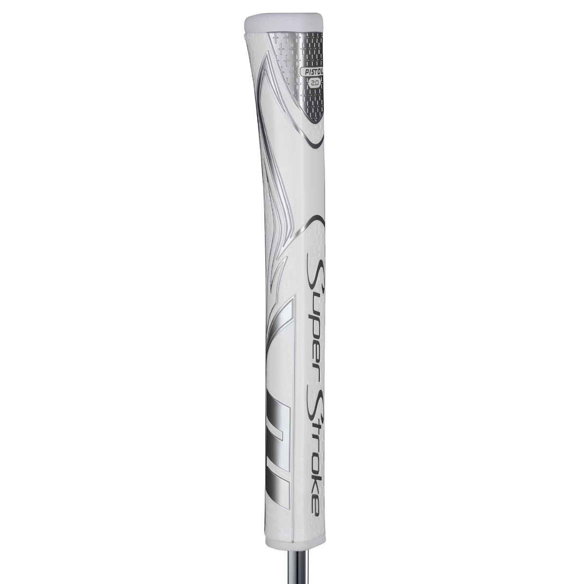 SuperStroke Zenergy Pistol GT 2.0 putter grip, bílo/stříbrný
