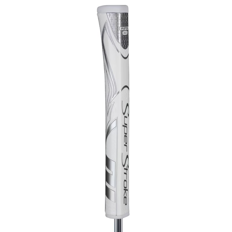 SuperStroke Zenergy Pistol GT 2.0 putter grip, bílo/stříbrný