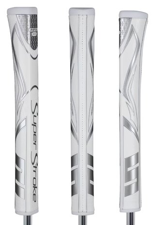 SuperStroke Zenergy Pistol GT 2.0 putter grip, bílo/stříbrný