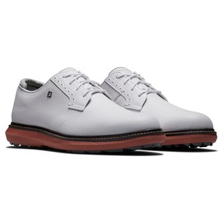FootJoy Traditions pánské golfové boty, bílé/brick blucher