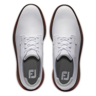 FootJoy Traditions pánské golfové boty, bílé/brick blucher
