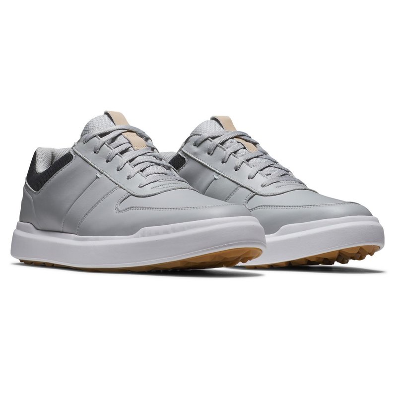 FootJoy Contour Casual pánské golfové boty, šedo/bílé