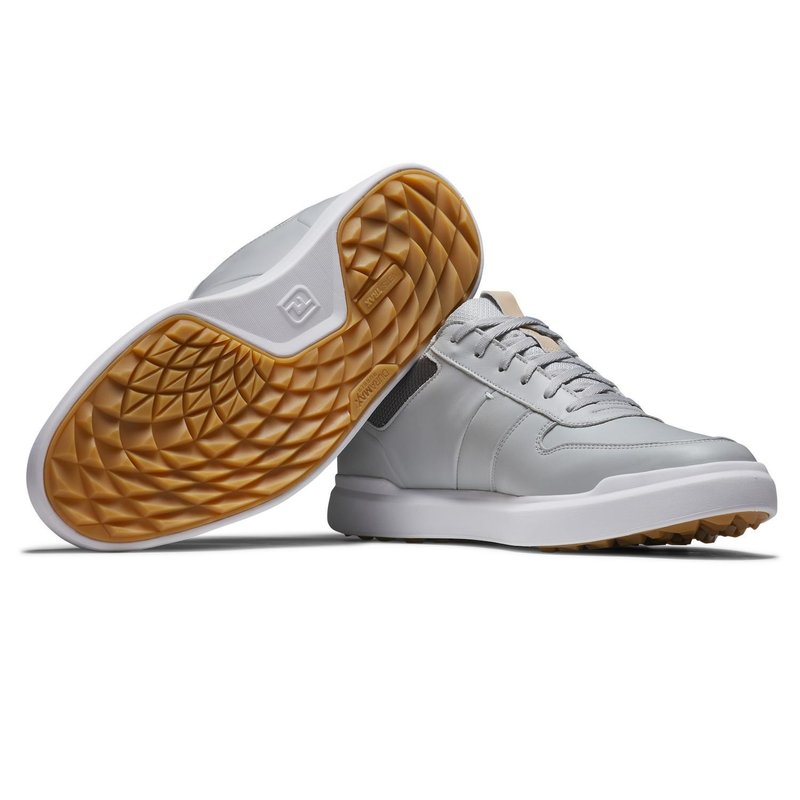 FootJoy Contour Casual pánské golfové boty, šedo/bílé