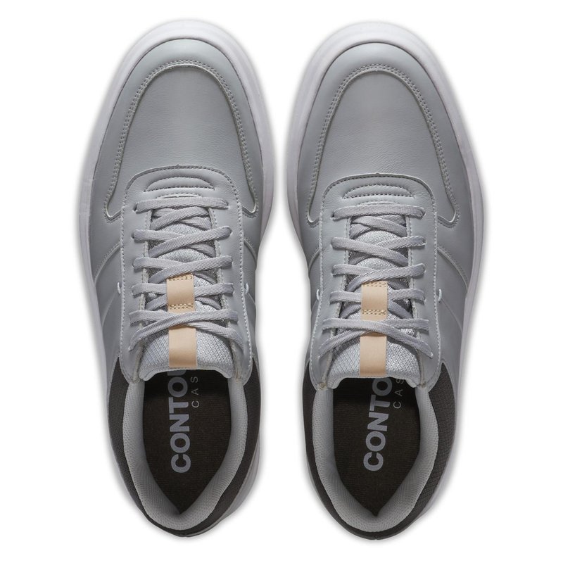 FootJoy Contour Casual pánské golfové boty, šedo/bílé