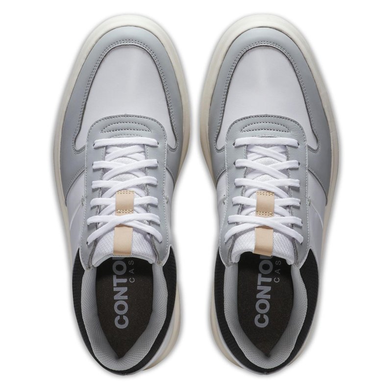 FootJoy Contour Casual pánské golfové boty, bílo/šedo/černé