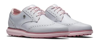 FootJoy Traditions Spikeless dámské golfové boty, bílo/růžové