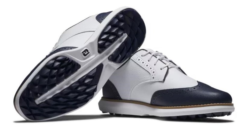 FootJoy Traditions Wing Tip dámské golfové boty, bílo/tmavě modré